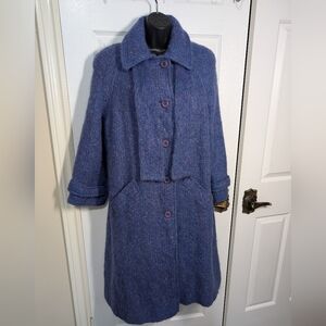 Vintage Mohair Wool Blend Long Coat Bardino Luxury